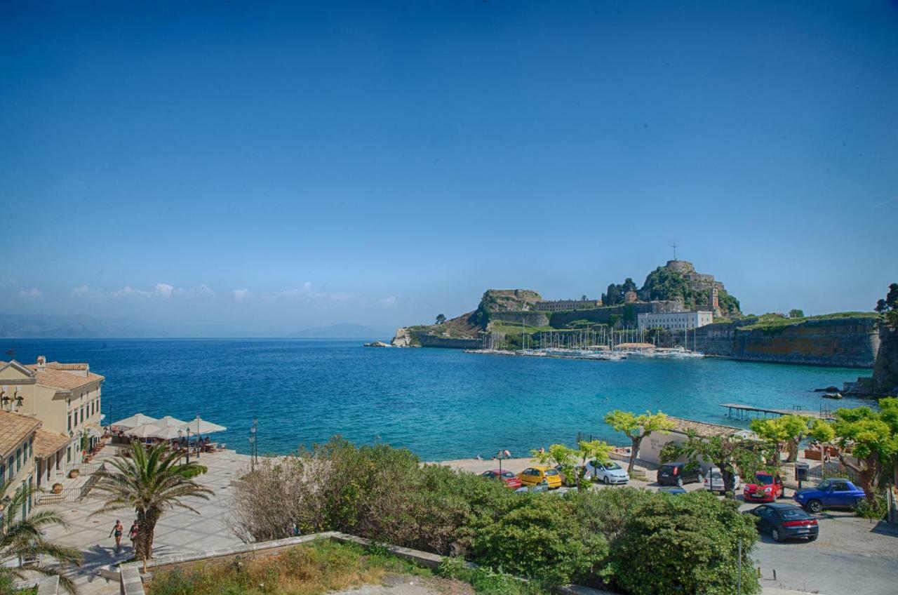 Serene Sea View Apartment In Corfu Old Town Exterior foto